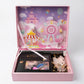 Pre-Filled Baby Gift Box Set – Pink Luxury Newborn Baby Accessories Gift Box for Girls, Ready-to-Gift Baby Shower & New Baby Welcome Gift Set