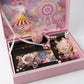 Pre-Filled Baby Gift Box Set – Pink Luxury Newborn Baby Accessories Gift Box for Girls, Ready-to-Gift Baby Shower & New Baby Welcome Gift Set