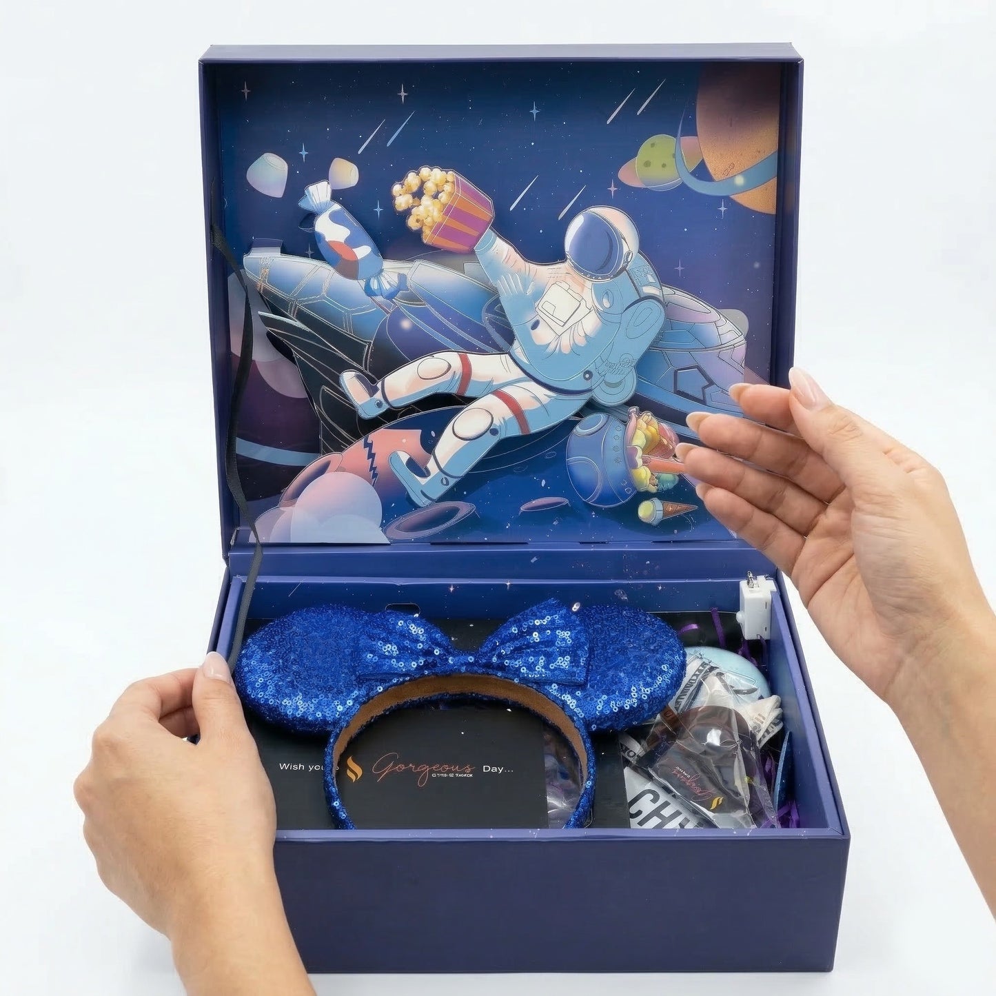 Bright Starry Sky Baby Gift Box – Premium Blue Newborn Gift Hamper with Baby Accessories