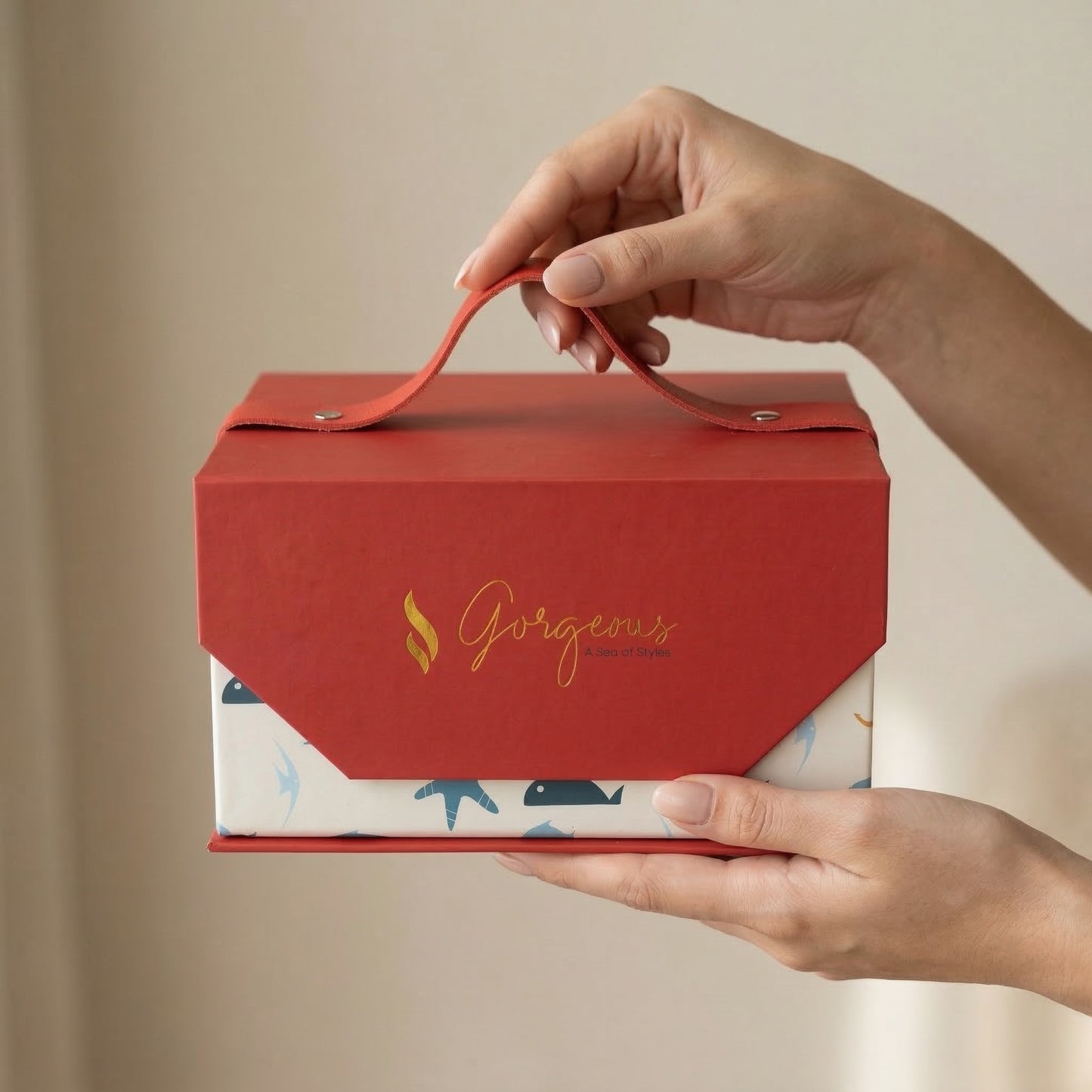Premium Red Baby Gift Box – Pre-Filled with Baby Accessories | Perfect Newborn Gift Hamper